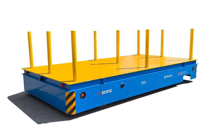Steel pipe transfer trolley