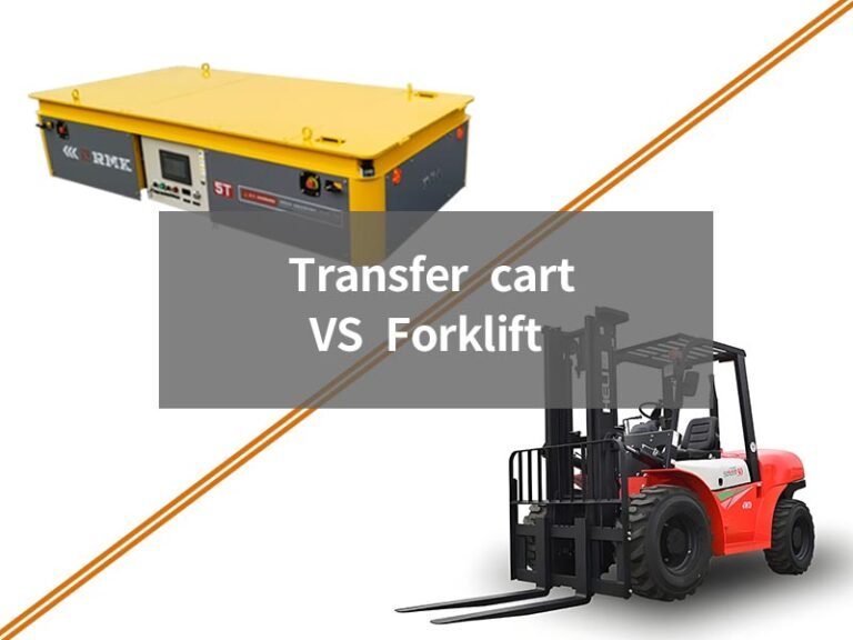 What are the advantages of Transfer cart compared to forklifts?