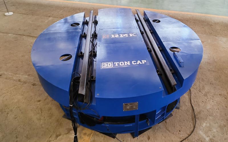 Turntable rail transfer cart