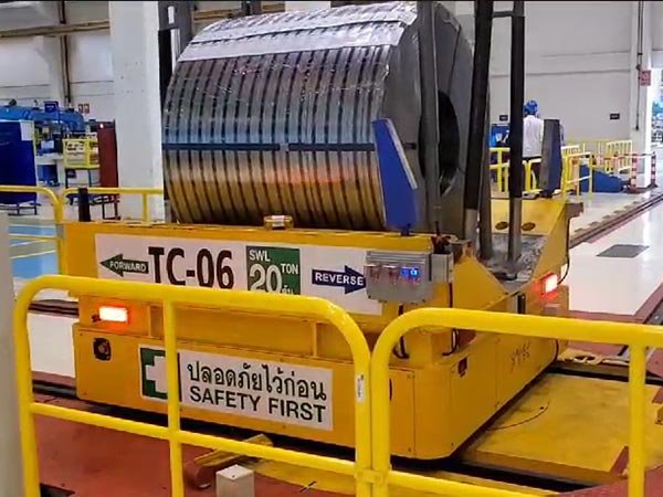 Rail mounted transfer cart 2